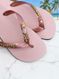 Havaianas Top Rosa Ballet + Escrita Dourada + Estrela, Concha, Tartaruga e Ponto de Luz
