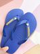 Havaianas Top Azul Naval + Escrita Dourada + Coração Strass