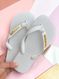 Havaianas Top Branco + Escrita Dourada + Coração Strass