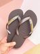 Havaianas Top Café + Escrita Dourada + Coração Strass
