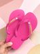 Havaianas Top Rosa Flux + Escrita Dourada + Coração Strass