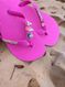 Havaianas Top Rosa Flux + Escrita Dourada + 3 Meninas Super Poderosas +  Coração Strass
