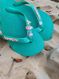 Havaianas Top Verde + Escrita Dourada + 3 Meninas Super Poderosas +  Coração Strass