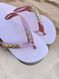 Havaianas Top Rosa Ballet + Escrita Dourada + Concha e Estrela Peroladas