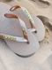 Havaianas Top Rose Gold + Escrita Dourada + Concha e Estrela Peroladas