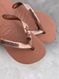 Havaianas Top Ferrugem + Escrita Marrom + Âncora, Tartaruga e Estrela Marrom