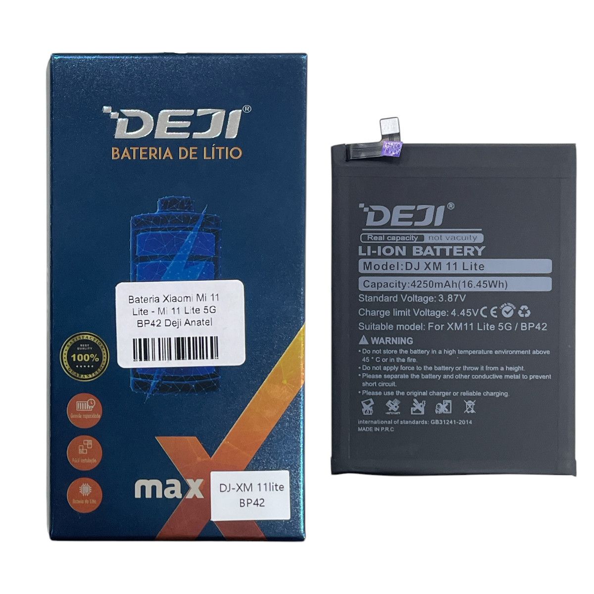 BATERIA XIAOMI MI 11 LITE BP42 - IMPORTADA