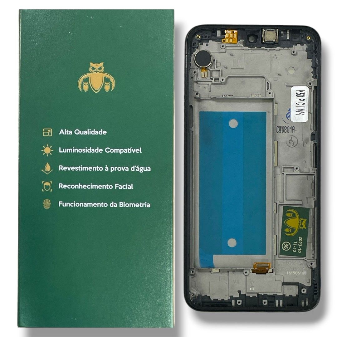 TELA LG K12 PRIME/K12 MAX (K50) com aro - AMERICANO
