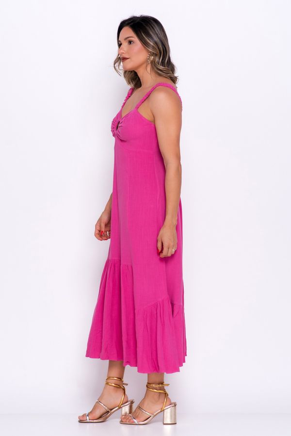 VESTIDO RECORTES E ARGOLA