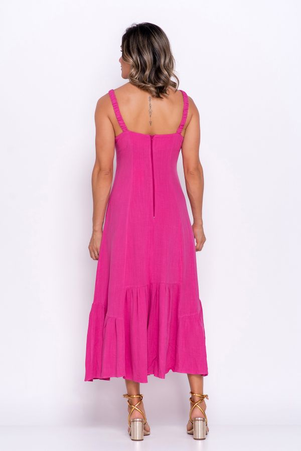 VESTIDO RECORTES E ARGOLA