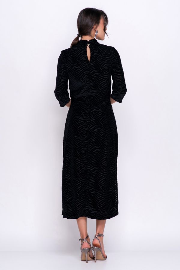 VESTIDO VELUDO ZEBRA