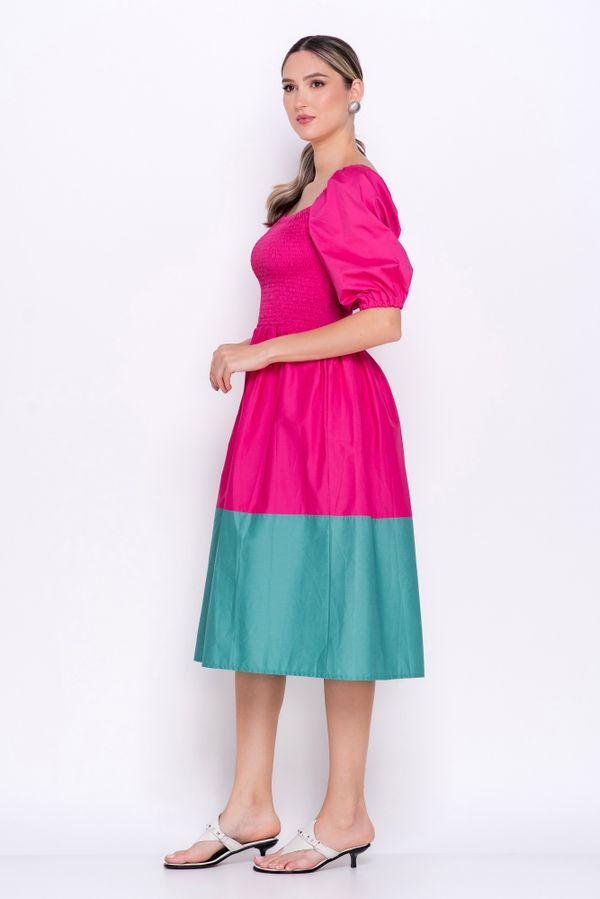 VESTIDO LOLLA BICOLOR