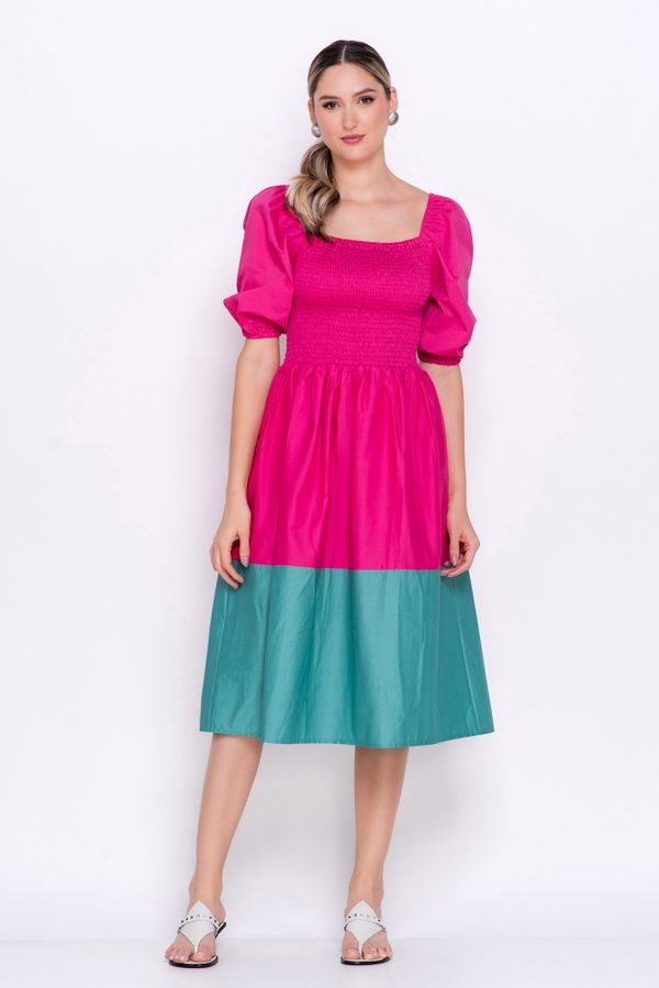 VESTIDO LOLLA BICOLOR