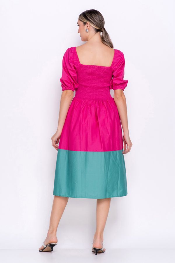 VESTIDO LOLLA BICOLOR