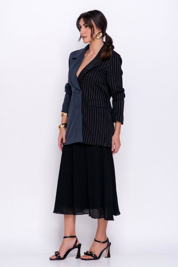 BLAZER RISCA DE GIZ GRAFITE