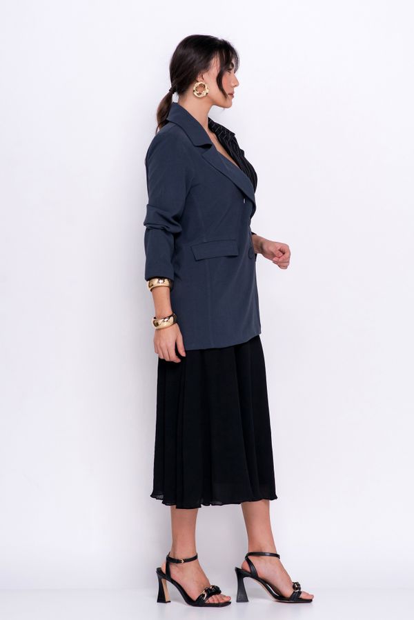 BLAZER RISCA DE GIZ GRAFITE