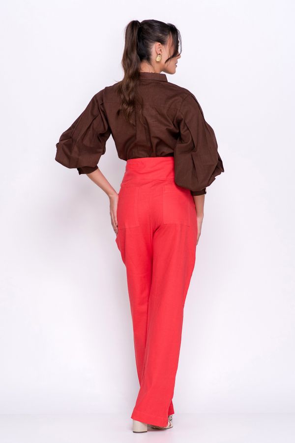 CAMISA CAMBRAIA CHOCOLATE	