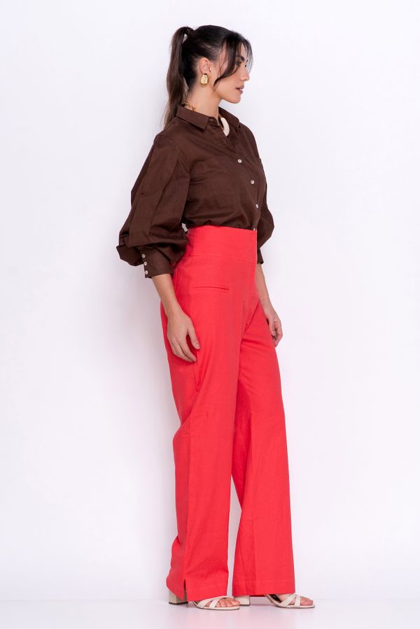 CAMISA CAMBRAIA CHOCOLATE	