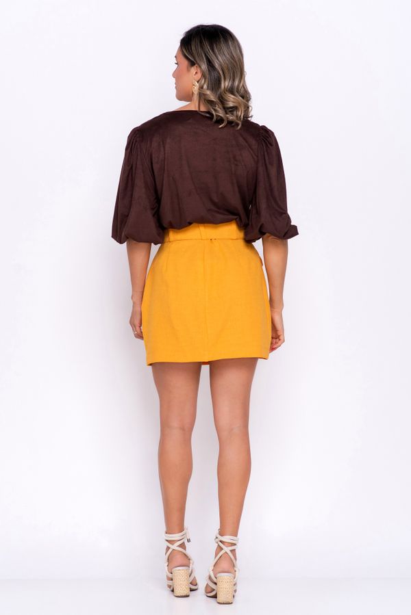 BLUSA SUEDE CHOCO
