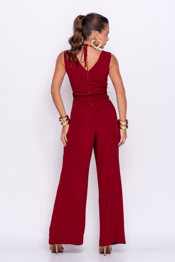 MACACÃO UNIQUE VERMELHO VINHO