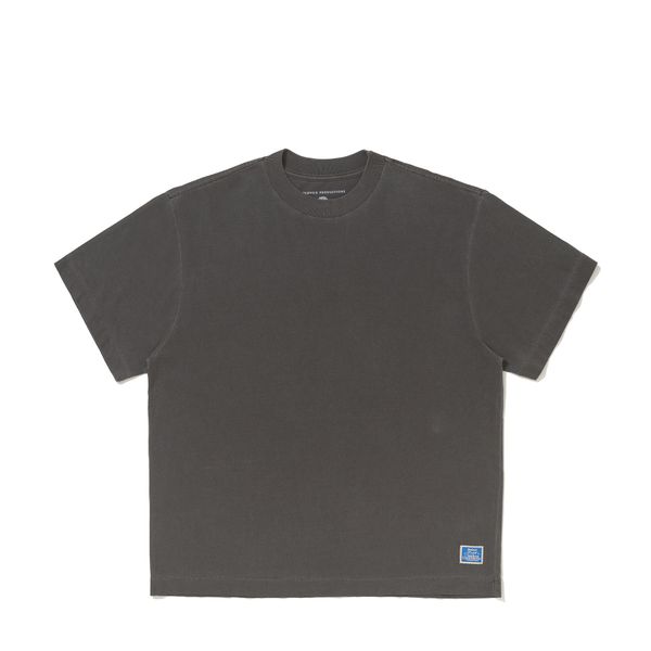 Camiseta Boxy Oversized Basic Cinza Estonado