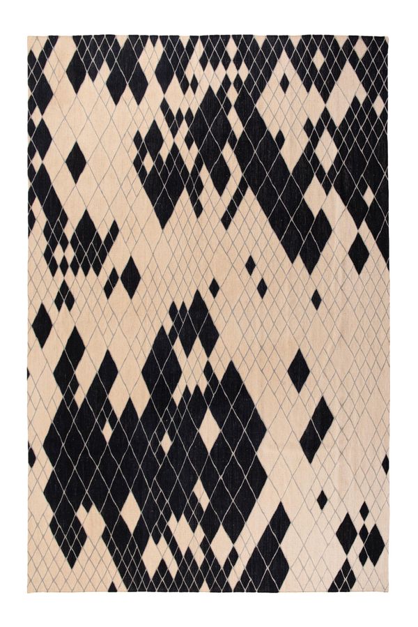 Foto do produto Kilim Losange Black & Ivory