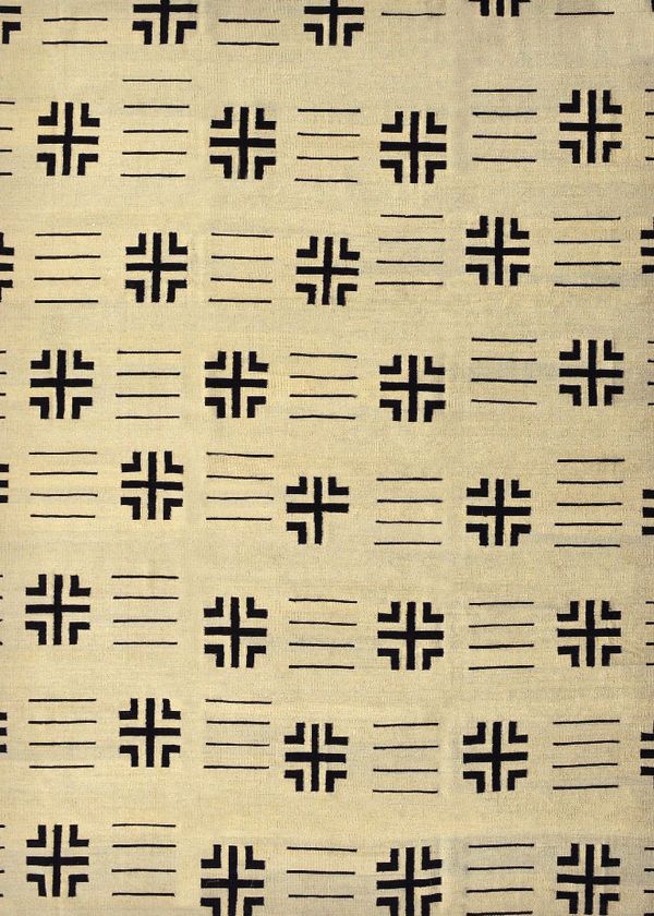 Foto do produto Kilim Stih Preto E Bege