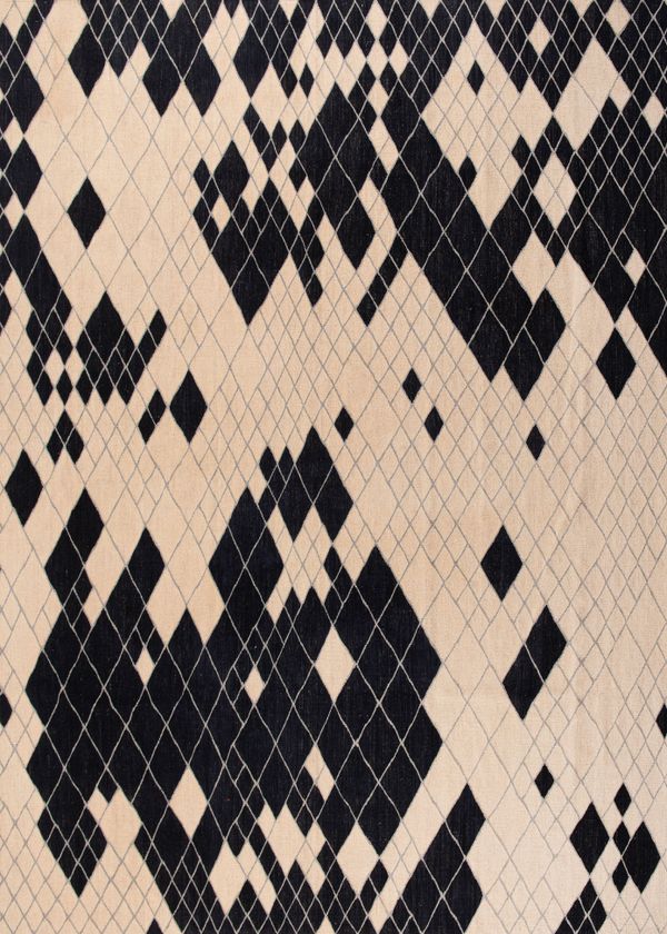 Foto do produto Kilim Losange Black & Ivory