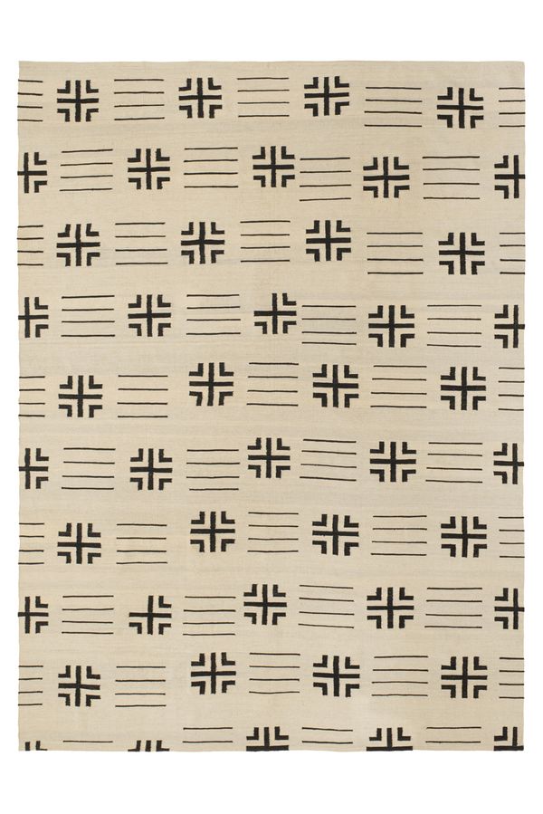 Foto do produto Kilim Stih Preto E Bege
