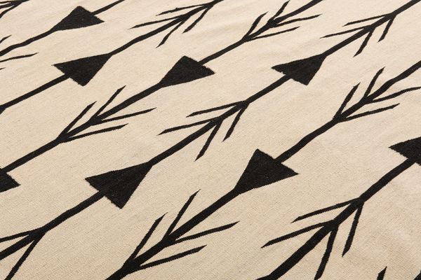 Foto do produto Kilim Oklar Preto E Bege