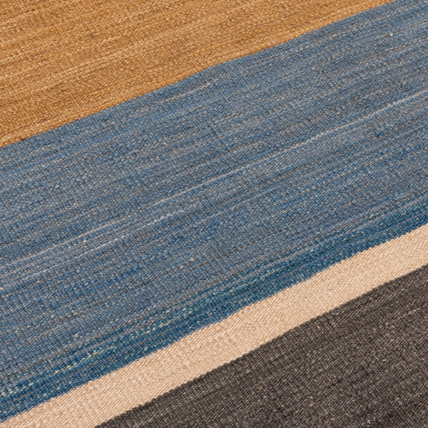 Foto do produto Kilim Stripes Linea Blue & Gold