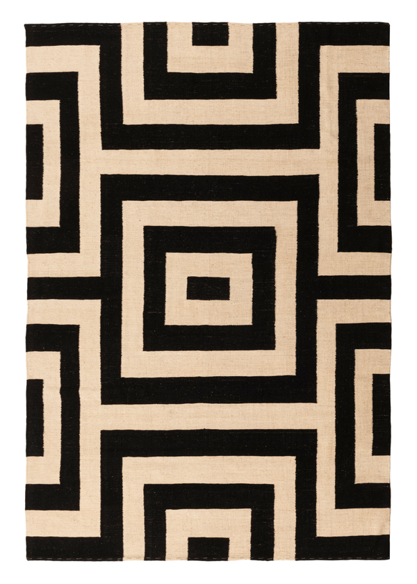 Foto do produto KILIM RAJA BEGE & BLACK