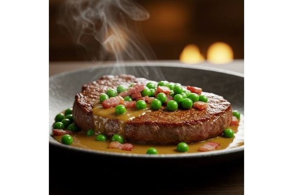 Foto do produto Escalope com Ervilha e Bacon (550g)