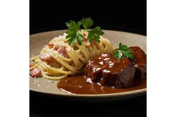 Foto do produto Carne de Panela ao Molho Ferrugem com Espaguete (400g)