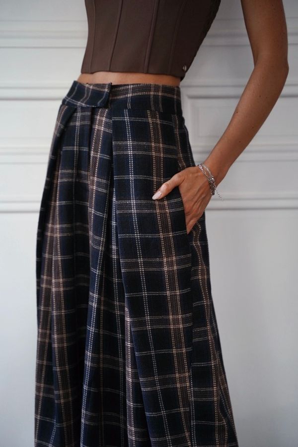 Foto do produto Calça Tartan Wide Leg