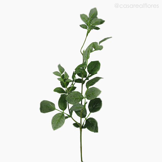 Foto do produto Galho Roseira Artificial - Verde (11423)