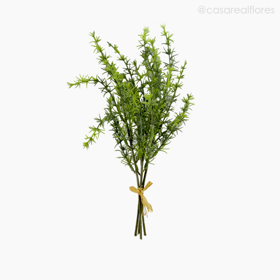 Foto do produto Buquê Alecrim Com Raffia Artificial - Verde Claro (11123)