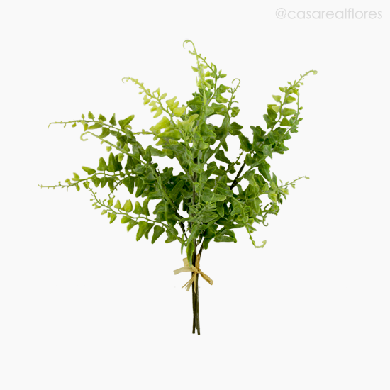 Foto do produto Buquê Samambaia Com Raffia Artificial - Verde (11125)