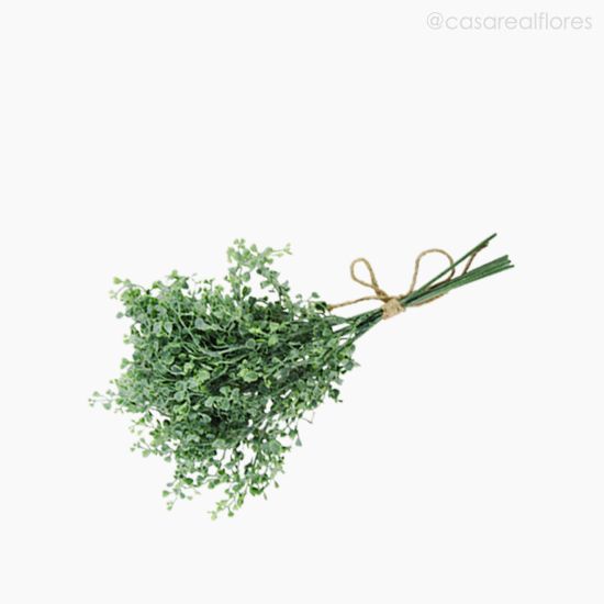 Foto do produto Buquê Eucaliptus com Juta e com Pó Artificial - Verde (10903)