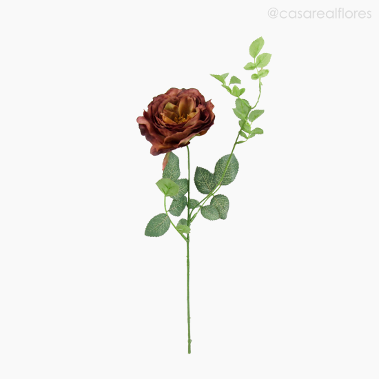 Foto do produto Rosa Alice Pick Artificial - Marrom Claro (9808)