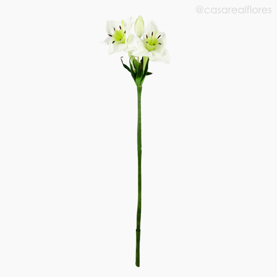 Foto do produto Galho Star Lily Artificial - Branco (9305)