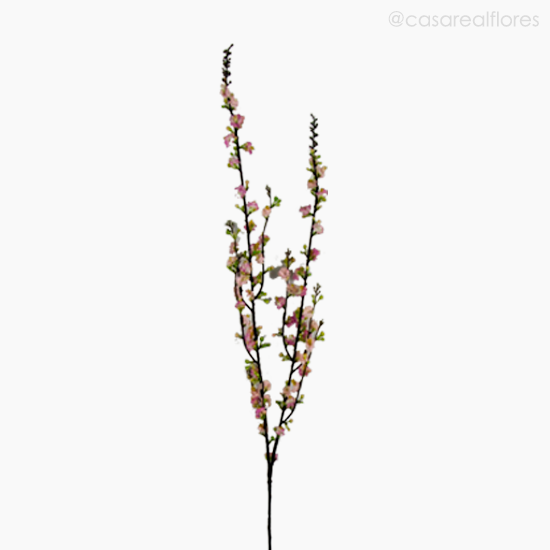 Foto do produto Galho Mini Flor Pessegueira Artificial - Rosa (12773)