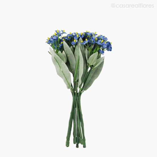 Foto do produto Buquê Sweet William Artificial - Azul Escuro (7895)