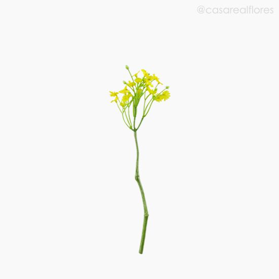 Foto do produto Mini Galho Bellis Pick Artificial - Amarelo (10828)