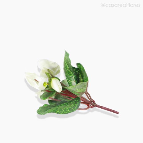 Foto do produto Mini Cyclamen Artificial - Branco (6546)