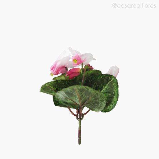 Foto do produto Mini Cyclamen Artificial - Rosa (6546)