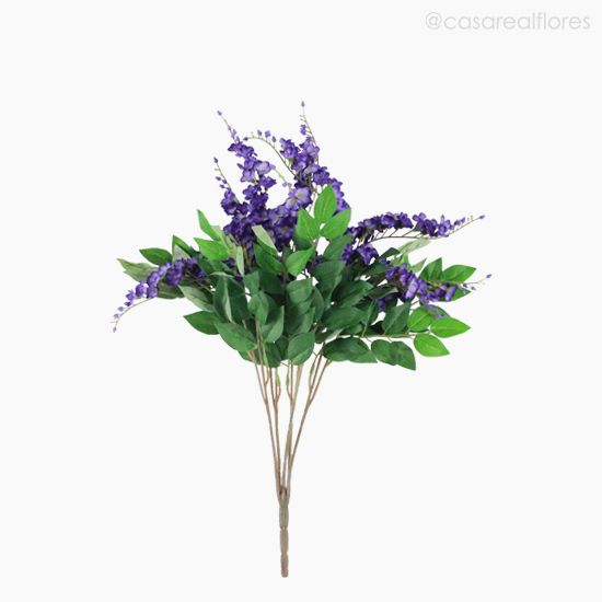 Foto do produto Buquê Mini Wisteria Artificial - Roxo (9490)