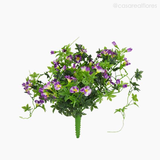 Foto do produto Buquê Mini Petunia Artificial - Roxo (9514)
