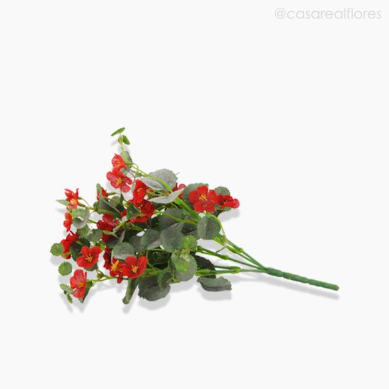 Foto do produto Buquê Mini Flor Artificial - Vermelho (9466)