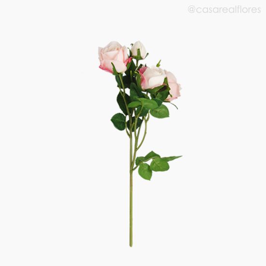 Foto do produto Galho Rosa Artificial - Rosa (10590)